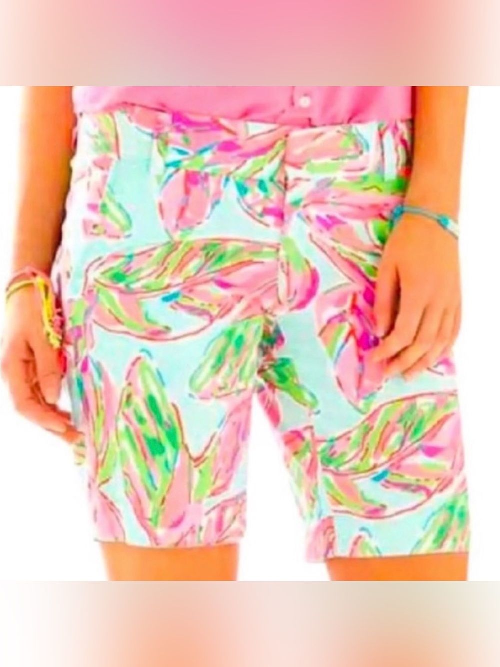 Lilly Pulitzer The Chipper Short Floral Bermuda Shorts Size 10